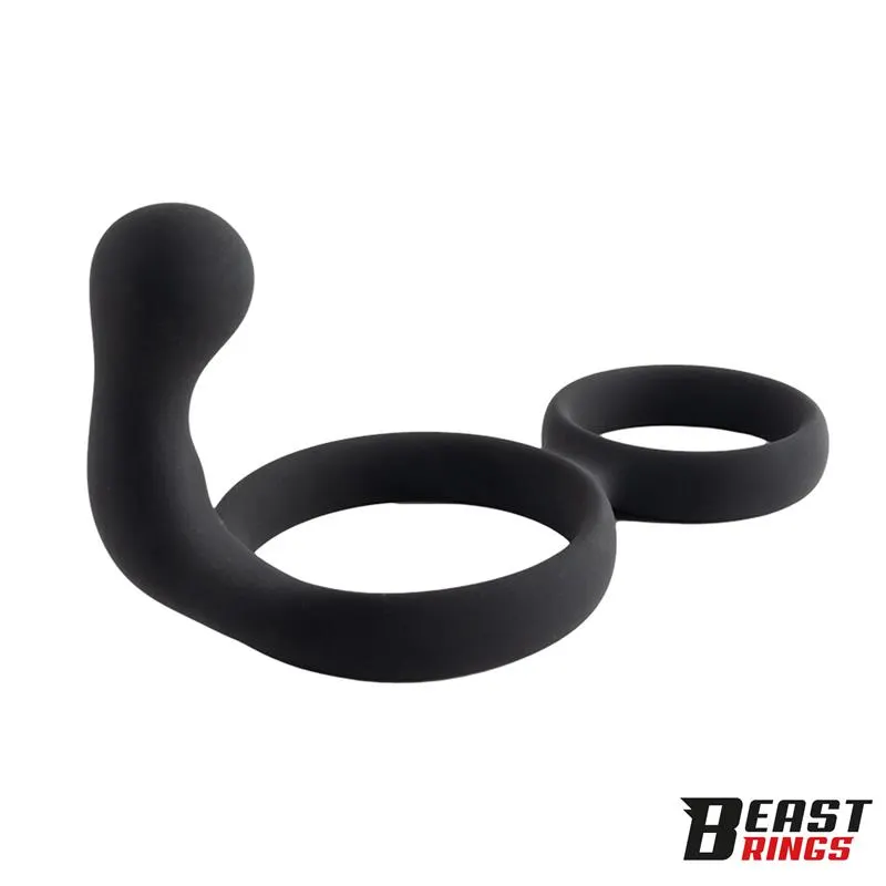 Anillo Doble Silicona Solida 50/40 mm · BEAST RINGS · Anillos para el Pene — Foto 4
