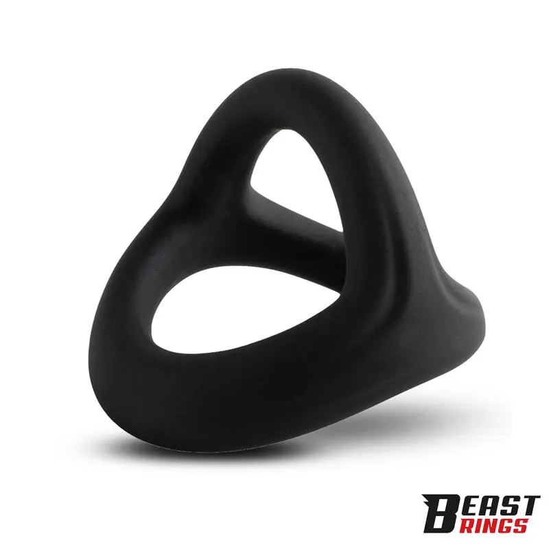 Anillo Triple Silicona Solida 40/35/32mm Talla S · BEAST RINGS · Anillos para el Pene — photo 3