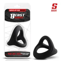 Anillo Triple Silicona Solida 40/35/32mm Talla S · BEAST RINGS · Anillos para el Pene