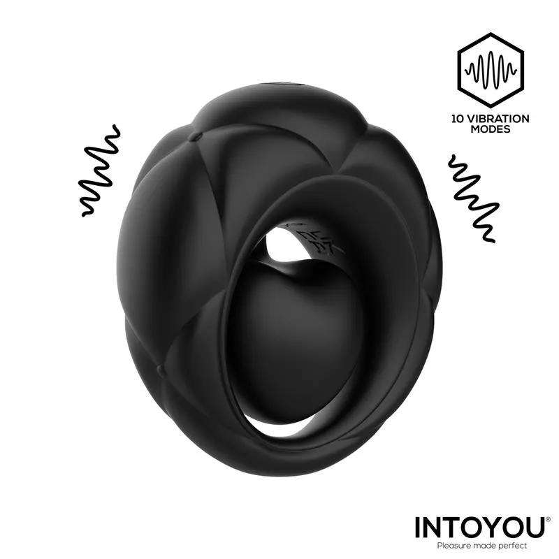 Torus Anillo Vibrador con Bola Clitoriana con Control Remoto USB · INTOYOU · Anillos para el Pene — photo 4