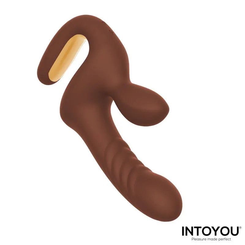 Mocca Vibrador con Thrusting y Mango Ergonómico USB · INTOYOU · Vibradores — Foto 3