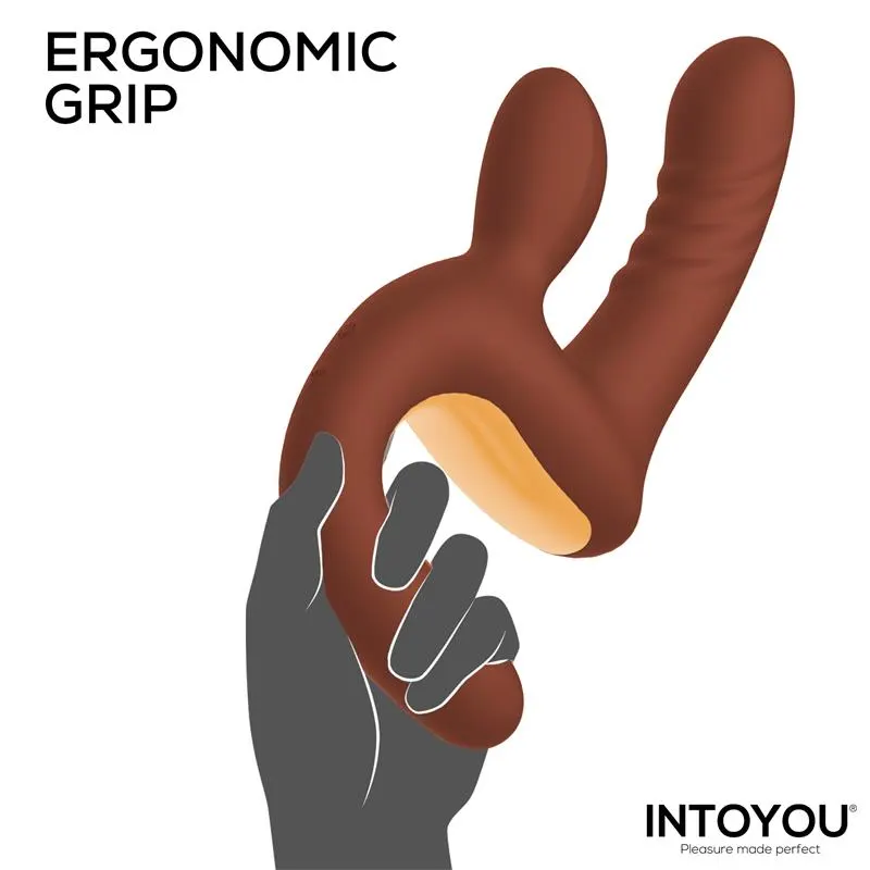 Mocca Vibrador con Thrusting y Mango Ergonómico USB · INTOYOU · Vibradores — Foto 4