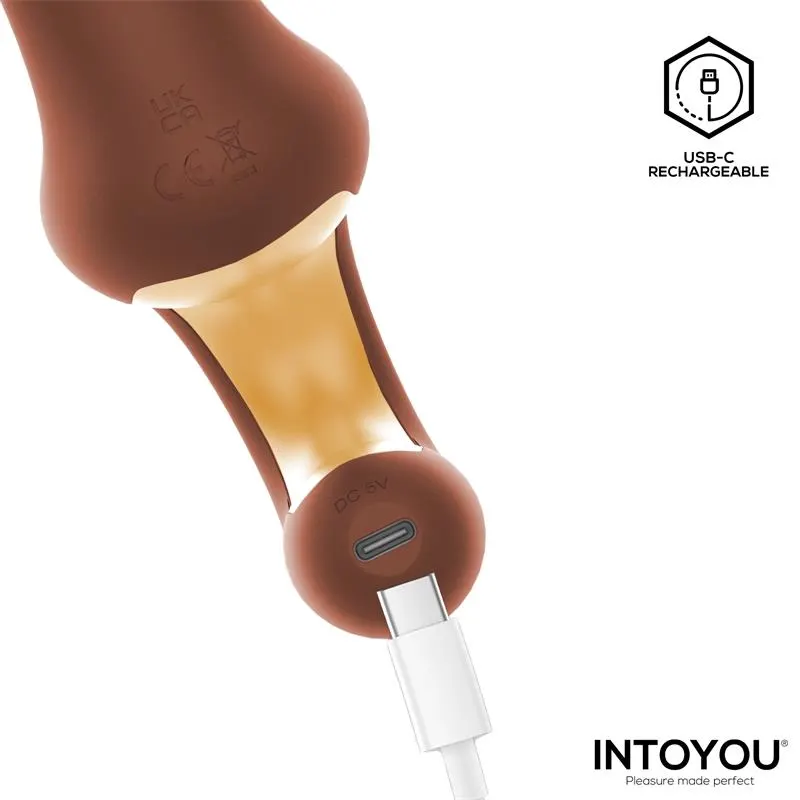 Mocca Vibrador con Thrusting y Mango Ergonómico USB · INTOYOU · Vibradores — Foto 6