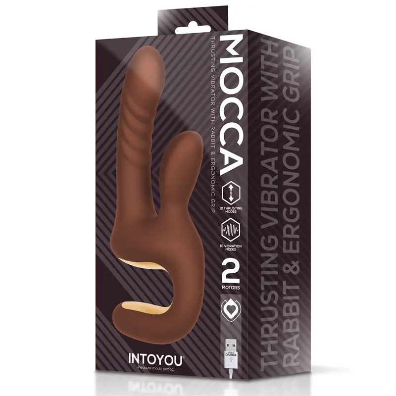 Mocca Vibrador con Thrusting y Mango Ergonómico USB · INTOYOU · Vibradores — Foto 10