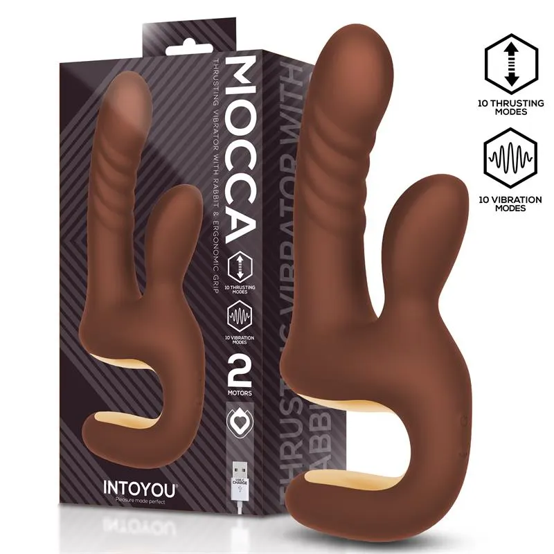 Mocca Vibrador con Thrusting y Mango Ergonómico USB · INTOYOU · Vibradores