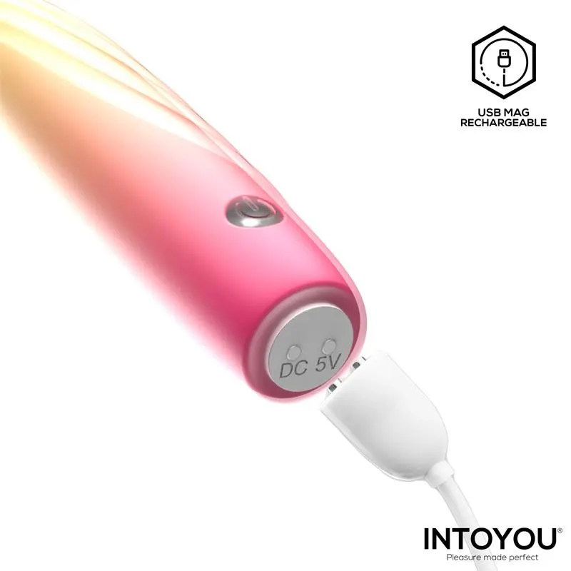 Fiora Bala Vibradora Silicona Doble Capa USB · INTOYOU · Huevos y Balas Vibradoras — Foto 6