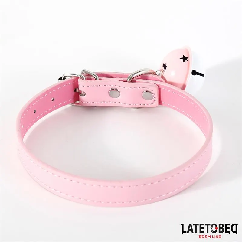 Collar con Cascabel Ajustable Rosa · LATETOBED BDSM LINE · Accesorios BDSM y Fetish — Foto 2