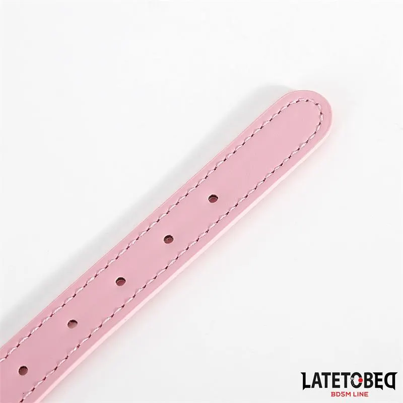 Collar con Cascabel Ajustable Rosa · LATETOBED BDSM LINE · Accesorios BDSM y Fetish — Foto 4