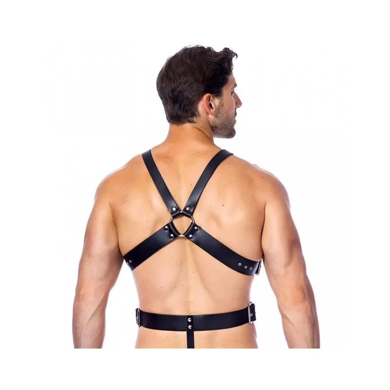 Arnés de Cuero Ajustable con Aros · BONDAGE PLAY · Accesorios y Sets — photo 2