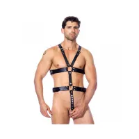 Arnés de Cuero Ajustable con Aros · BONDAGE PLAY · Accesorios y Sets