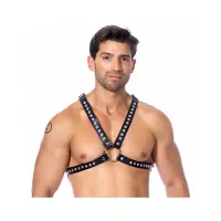Arnés Ajustable de Cuero Cruzado · BONDAGE PLAY · Accesorios y Sets