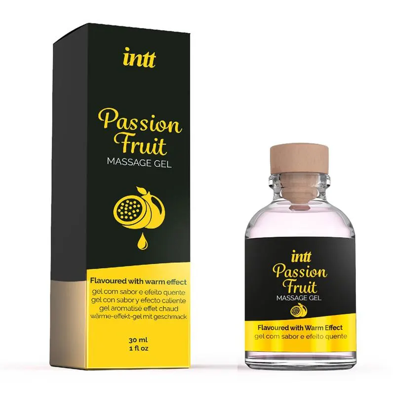 Gel de Masaje Efecto Calor Fruta de la Pasión 30 ml · INTT · Cuidado Íntimo y Masaje