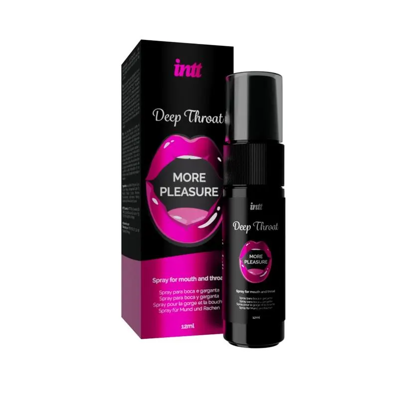 Spray para Sexo Oral Deep Throat Boca y Garganta 12 ml · INTT · Lubricantes