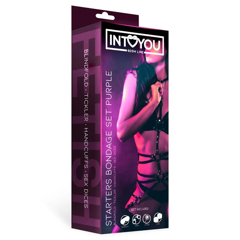 Set de Bondage para Principiantes Starters 4 Piezas Púrpura · INTOYOU BDSM LINE · Accesorios BDSM y Fetish — photo 2