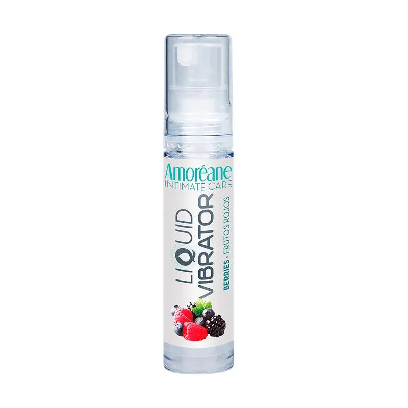 Vibrador Líquido Frutos del Bosque 10 ml · AMOREANE · Lubricantes