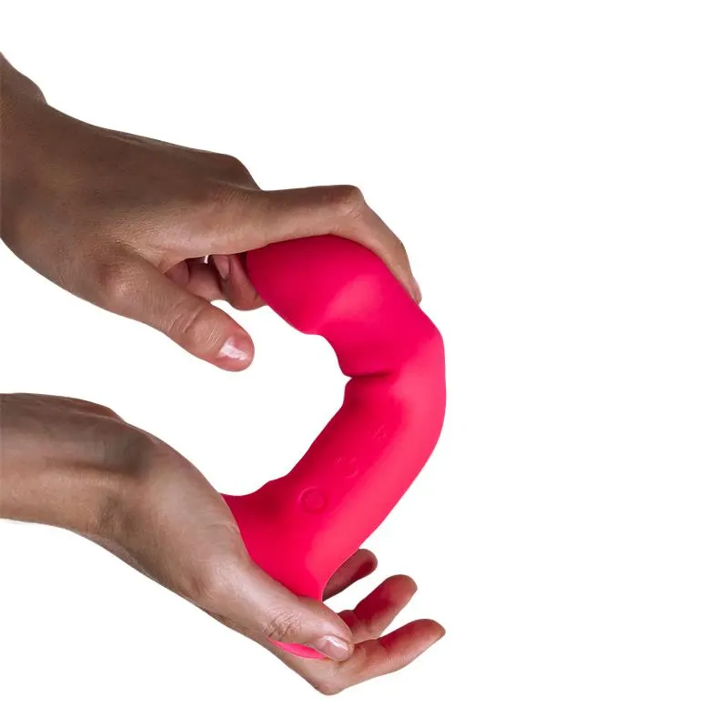 Dildo Doble Densidad Vibración Hitsens 2 M Rosa · ADRIEN LASTIC · Anal — photo 2