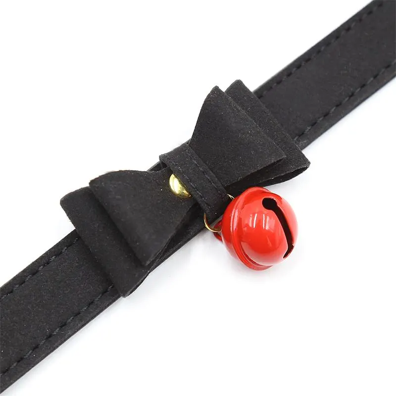 Collar con Lazo y Cascabel 44 cm Negro/Rojo · LATETOBED BDSM LINE · Accesorios BDSM y Fetish — Foto 6