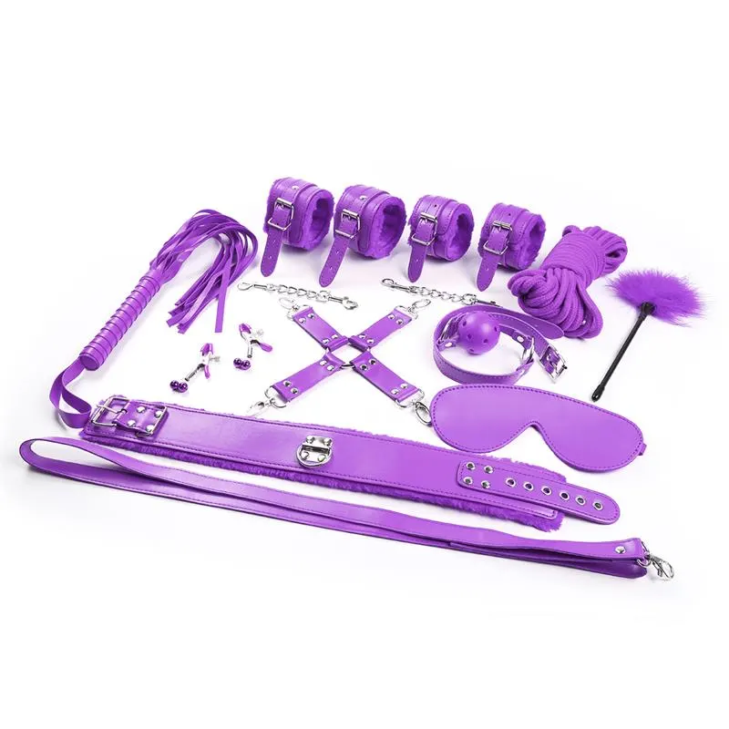 Set Bondage de 10 Piezas Púrpura · INTOYOU BDSM LINE · Accesorios BDSM y Fetish — Foto 4