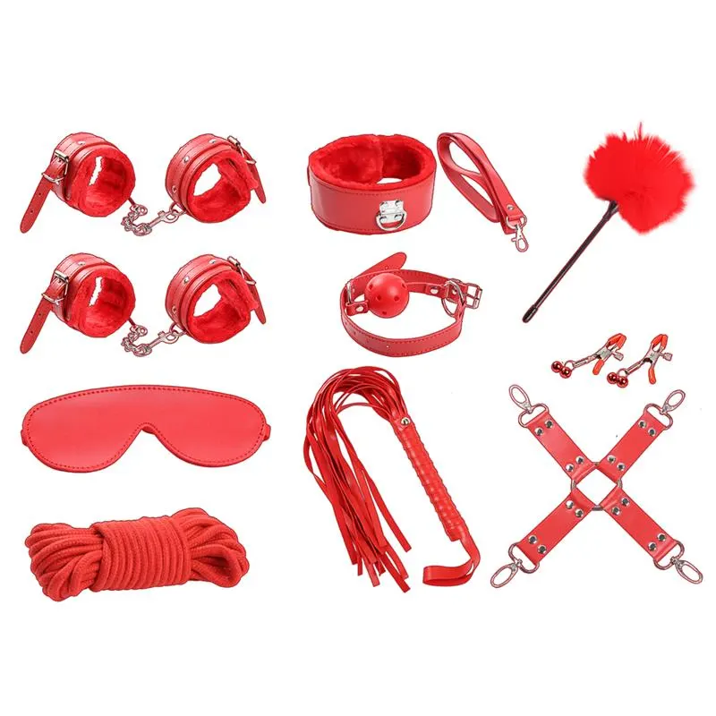 Set de Bondage 10 Piezas Rojo · INTOYOU BDSM LINE · Accesorios BDSM y Fetish — photo 3