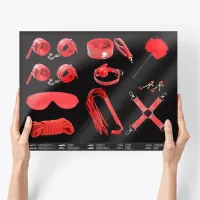 Set de Bondage 10 Piezas Rojo · INTOYOU BDSM LINE · Accesorios BDSM y Fetish