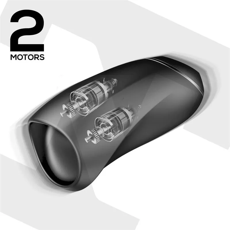 Evony Masturbador Masculino Sexo Oral Succión y Vibración 2 Motores USB Silicona · TARDENOCHE · Masturbadores Él — Foto 5
