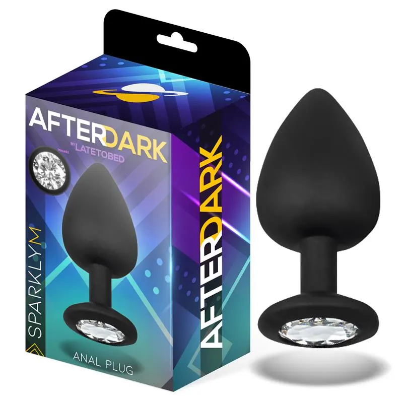 Sparkly Plug Anal Silicona Talla M 8 cm x 3.5 cm · AFTERDARK · Anal