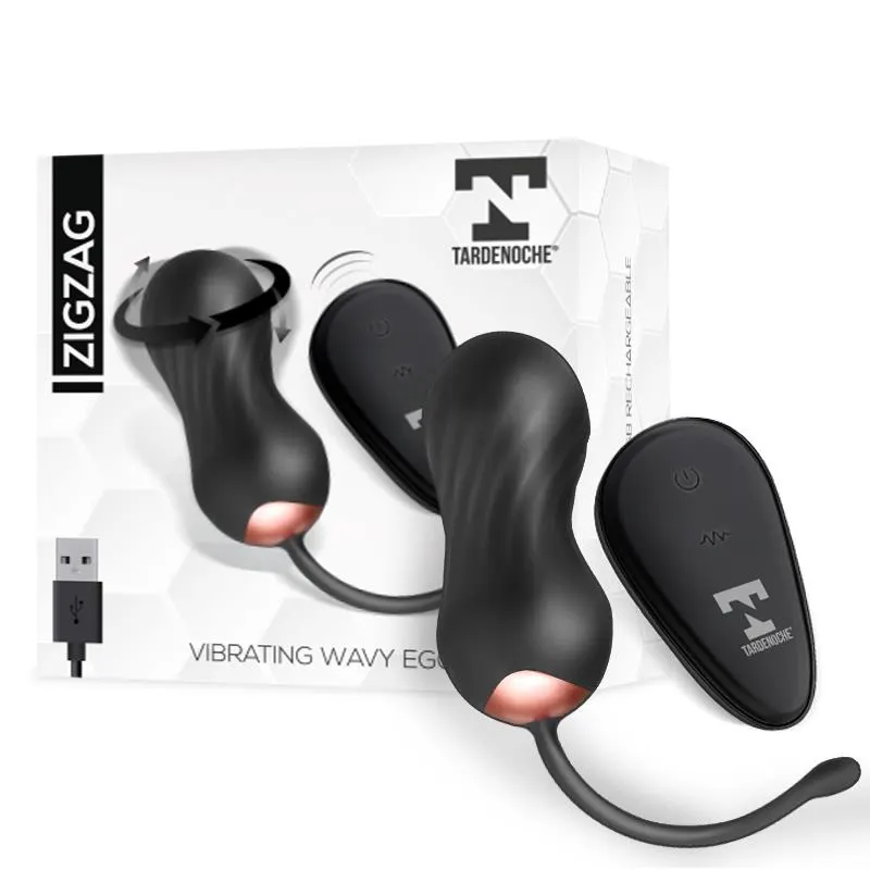Zigzag Huevo Zigzageante y Vibrador con Control Remoto · TARDENOCHE · Huevos y Balas Vibradoras