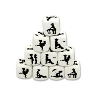 Dado Blanco de Postura 1 ud · DIVERTY SEX · Juegos y Complementos Divertidos