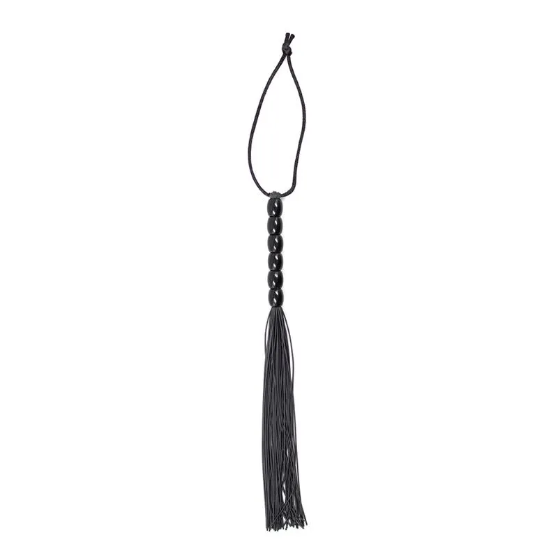 Flogger de Silicona con Mango con 6 Bolas 26 cm Negro · LATETOBED BDSM LINE · Spanking y Azotes — photo 2