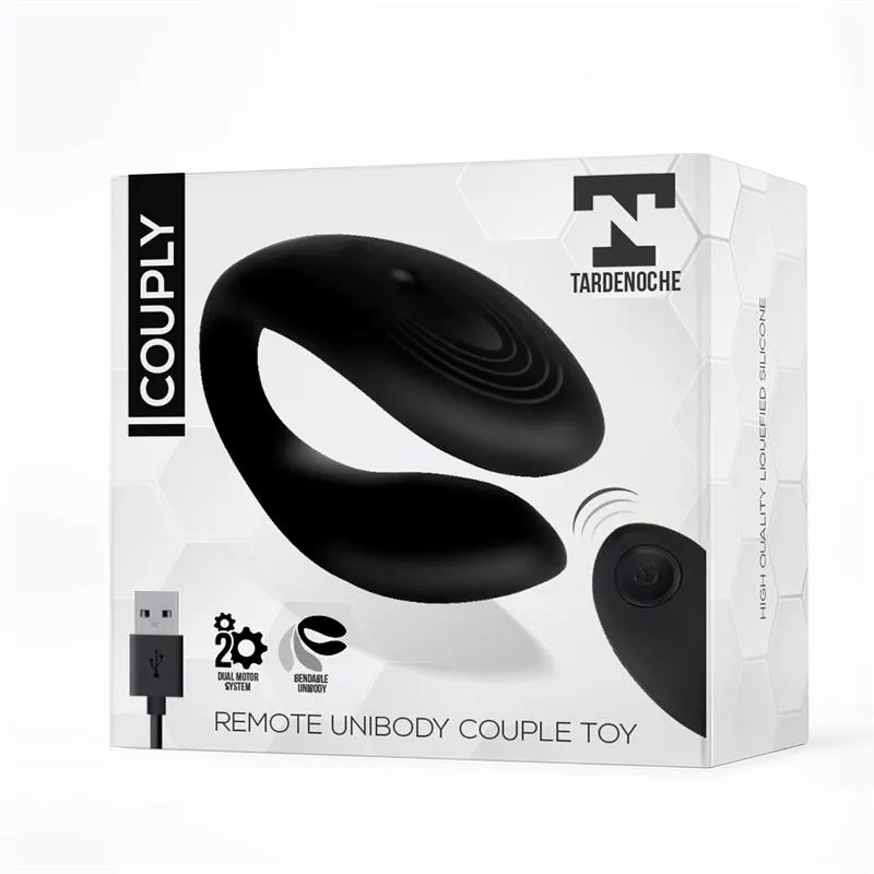 Couply Juguete para Parejas con Control Remoto USB Unibody Silicona Líquida · TARDENOCHE · Estimuladores de Clítoris — Foto 2