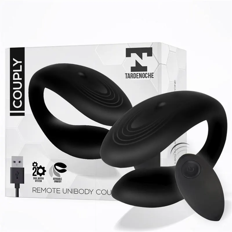 Couply Juguete para Parejas con Control Remoto USB Unibody Silicona Líquida · TARDENOCHE · Estimuladores de Clítoris