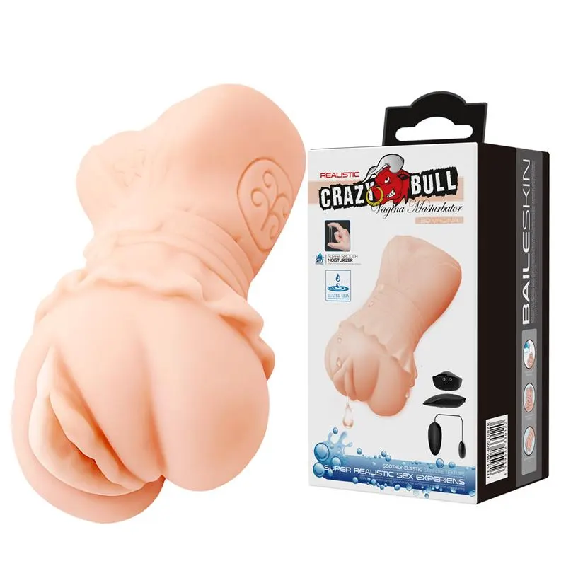 Masturbador Realista Vagina con Vibración · CRAZY BULL · Masturbadores Él