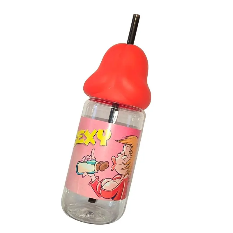 Biberón de Pene Rojo 360ml · DIVERTY SEX · Juegos y Complementos Divertidos
