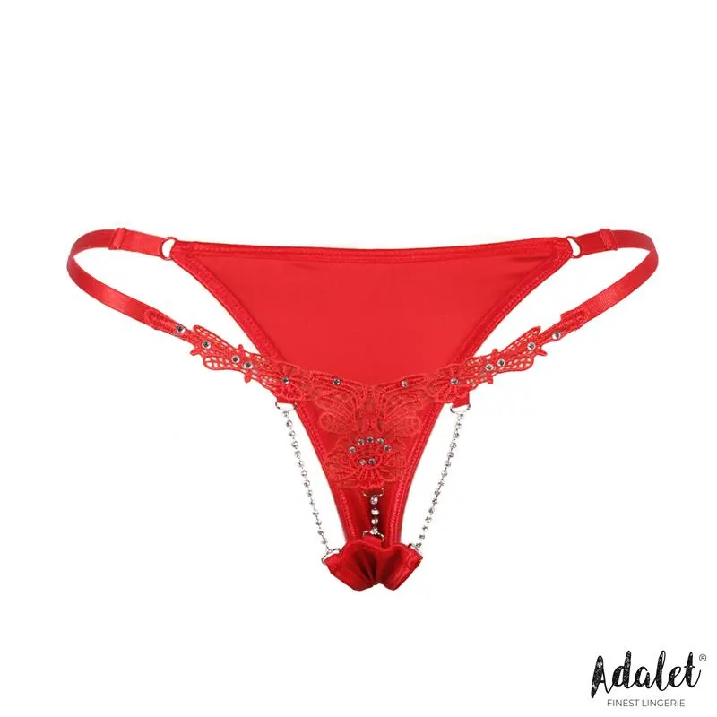 Sophie Tanga de Encaje con Brillantes · S/M · ADALET LINGERIE · Tangas y Braguitas — Foto 4