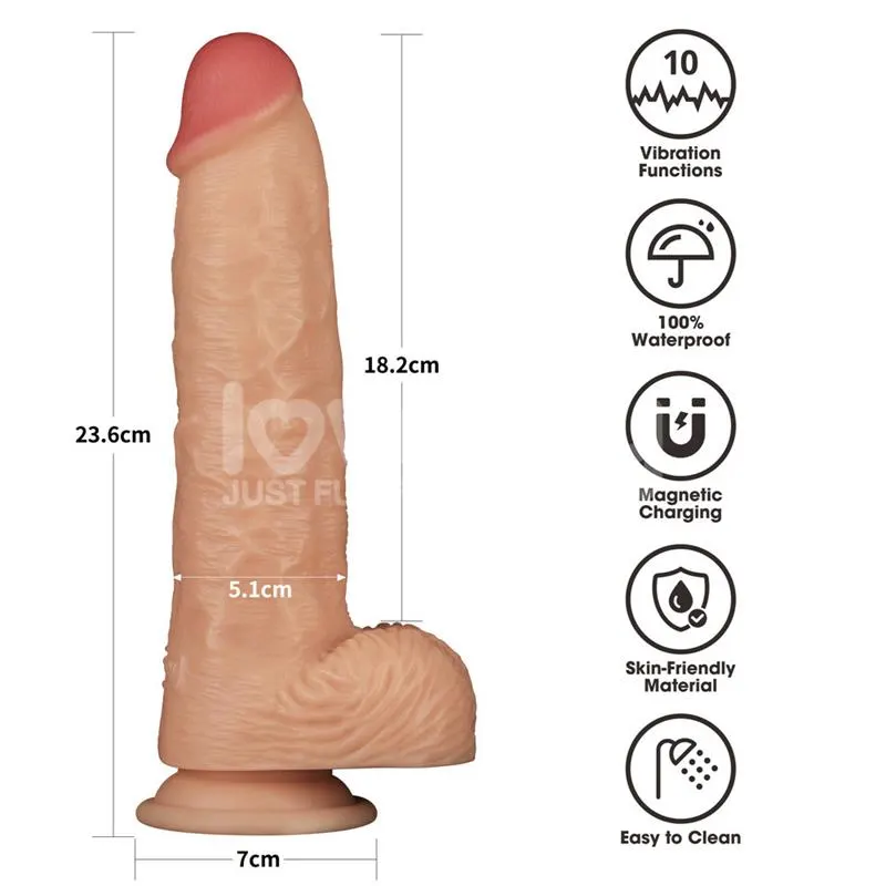Power Basics Dildo con Vibración 9.5 · LOVETOY · Dildos — photo 14