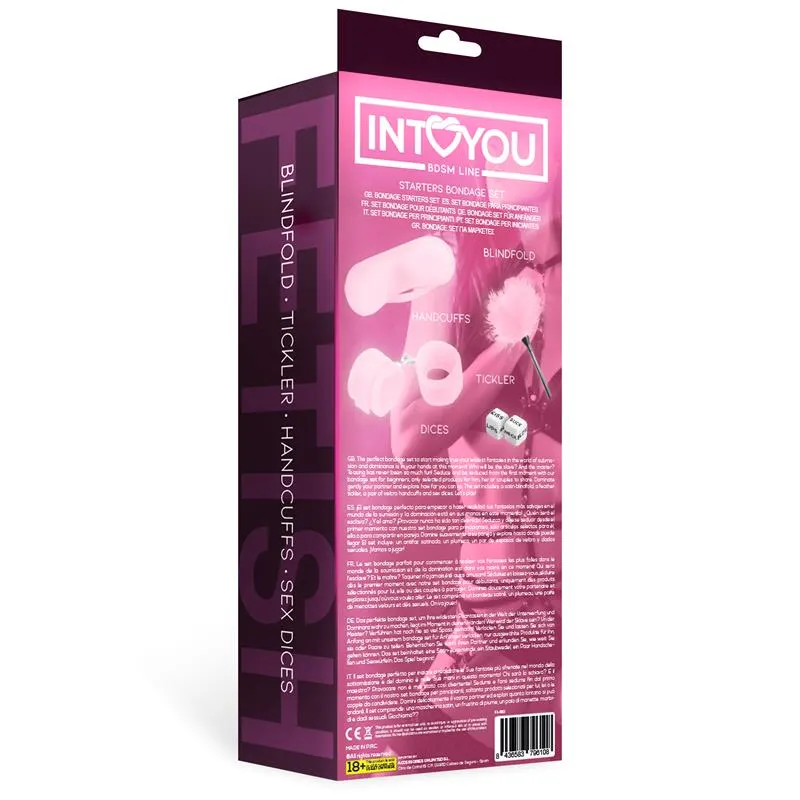 Kit de Bondage para Principiantes Starters 4 Piezas Rosa · INTOYOU BDSM LINE · Accesorios BDSM y Fetish — photo 3