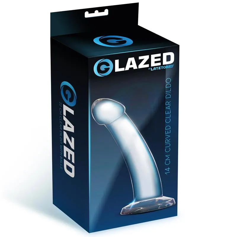 Dildo Curvado Material Cristalino 14 cm · GLAZED · Dildos — Foto 2