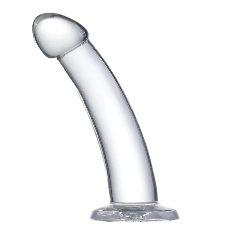 Dildo Curvado Material Cristalino 14 cm · GLAZED · Dildos — Foto 4