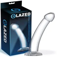 Dildo Curvado Material Cristalino 14 cm · GLAZED · Dildos