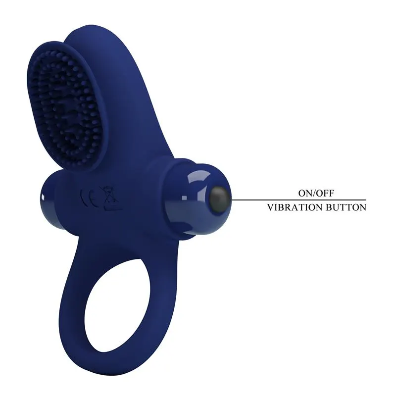 Anillo Vibrador Estimulador de Clítoris Impermeable · PRETTYLOVE · PRETTYLOVE · Anillos para el Pene — Foto 5