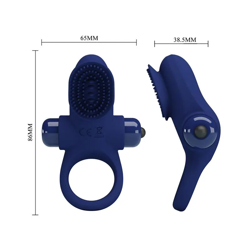 Anillo Vibrador Estimulador de Clítoris Impermeable · PRETTYLOVE · PRETTYLOVE · Anillos para el Pene — Foto 7
