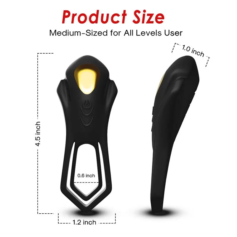 Anillo Vibrador con Mando a Distancia y Estimulador de Clítoris · URBAN SKY · URBAN SKY · Anillos para el Pene — Foto 16