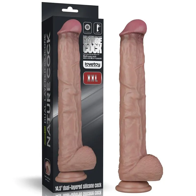 Dildo Dual Layer Articulable XXL 14,5 · LOVETOY · Dildos