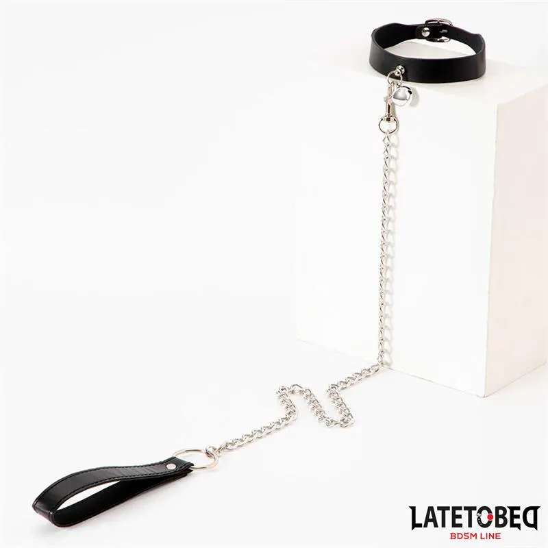Collar con Cascabel y Correa · LATETOBED BDSM LINE · Accesorios BDSM y Fetish — Foto 3