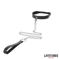 Collar con Cascabel y Correa · LATETOBED BDSM LINE · Accesorios BDSM y Fetish