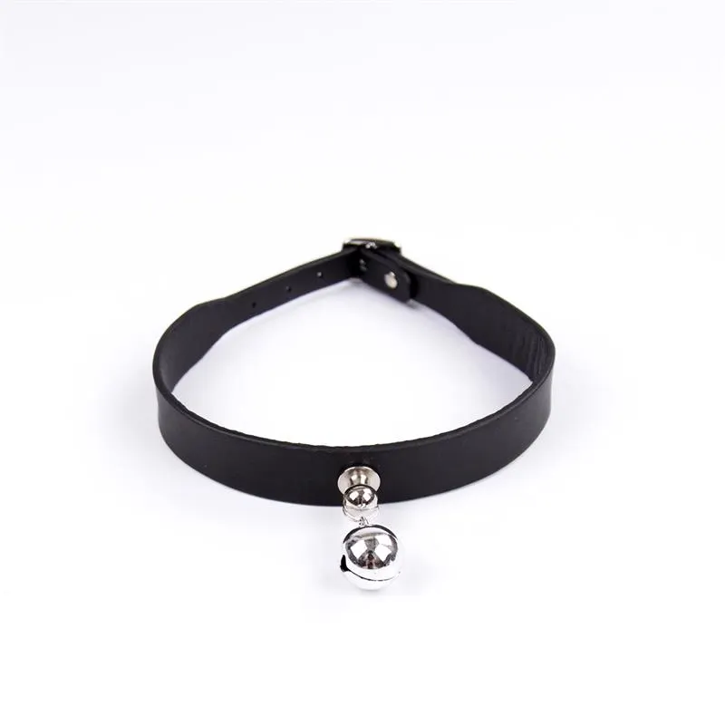 Collar con Cascabel Ajustable 43 cm Negro · LATETOBED BDSM LINE · Accesorios BDSM y Fetish