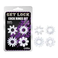 Set de Anillos para el Pene Transparente · CHISA · Fundas y Extensiones para el Pene