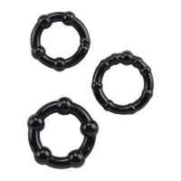 Anillos para el Pene Beaded Negro · CHISA · Fundas y Extensiones para el Pene