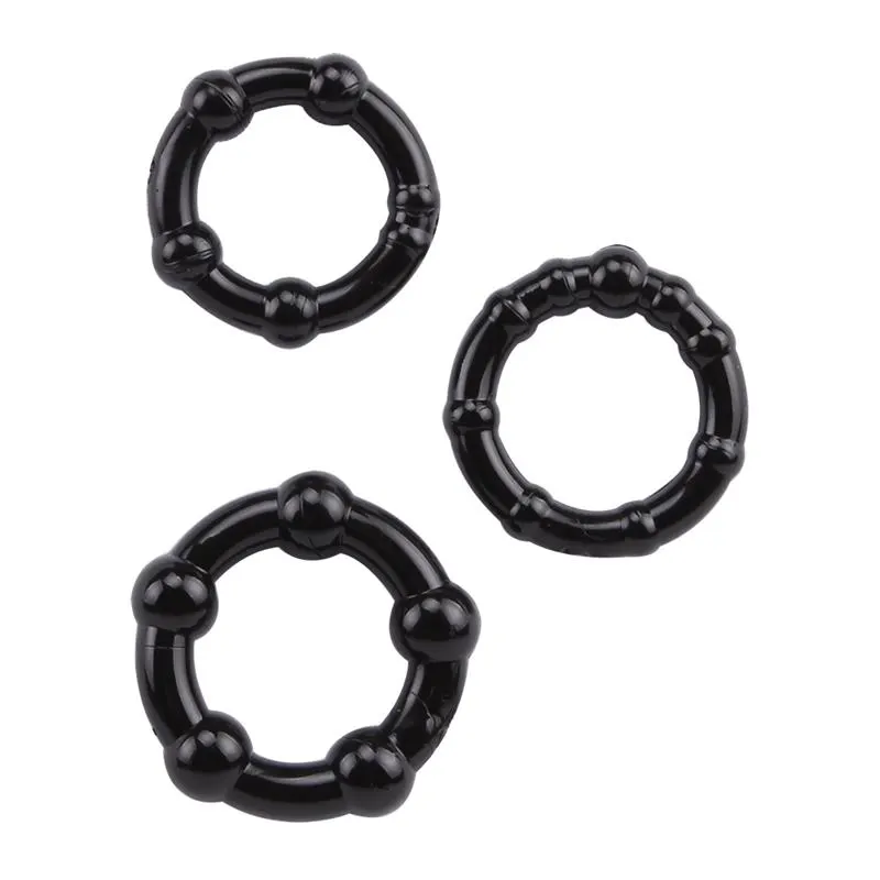 Anillos para el Pene Beaded Negro · CHISA · Fundas y Extensiones para el Pene