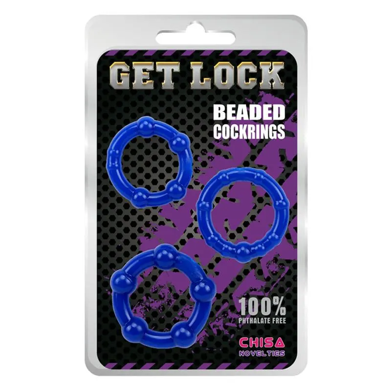 Anillos para el Pene Beaded Azul · CHISA · Fundas y Extensiones para el Pene